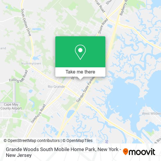 Grande Woods South Mobile Home Park map