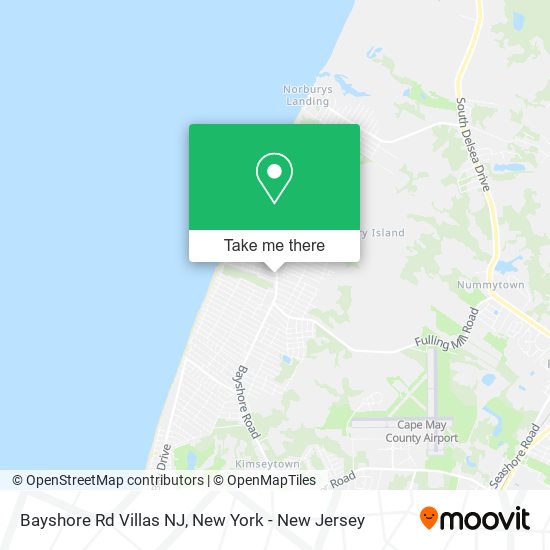 Bayshore Rd Villas NJ map