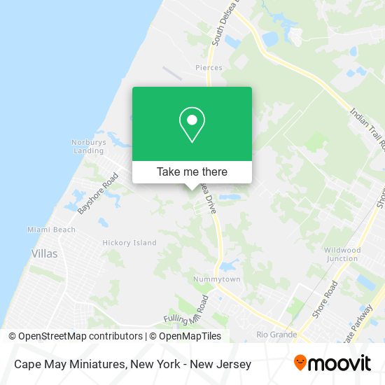 Cape May Miniatures map