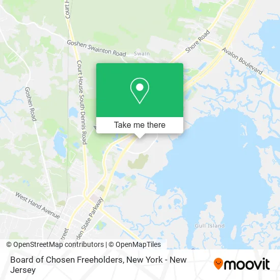 Board of Chosen Freeholders map