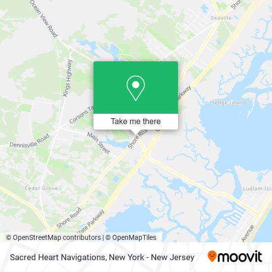Sacred Heart Navigations map