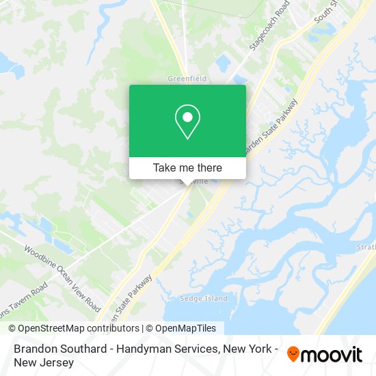 Brandon Southard - Handyman Services map