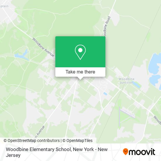 Mapa de Woodbine Elementary School