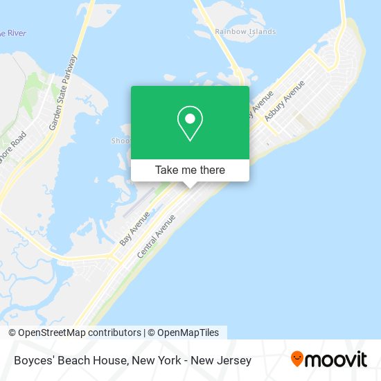 Boyces' Beach House map