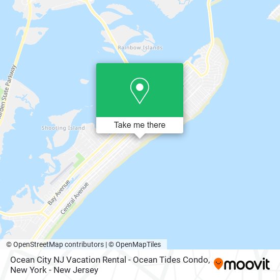 Ocean City NJ Vacation Rental - Ocean Tides Condo map