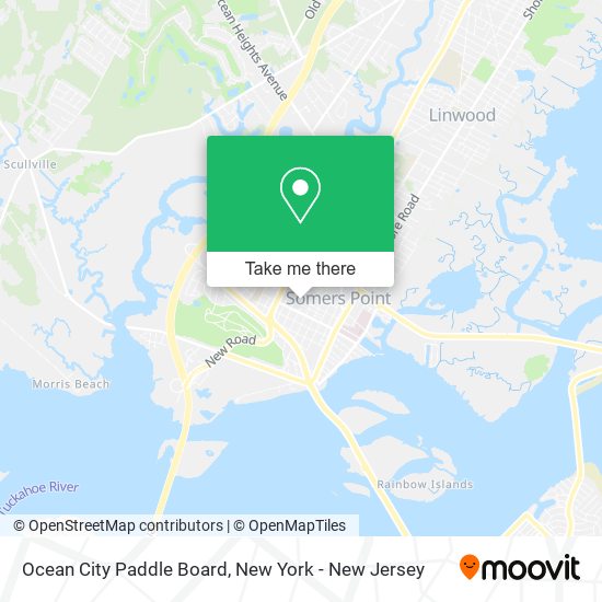 Mapa de Ocean City Paddle Board