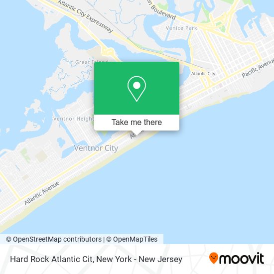 Mapa de Hard Rock Atlantic Cit