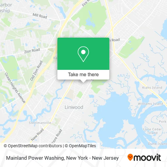 Mainland Power Washing map