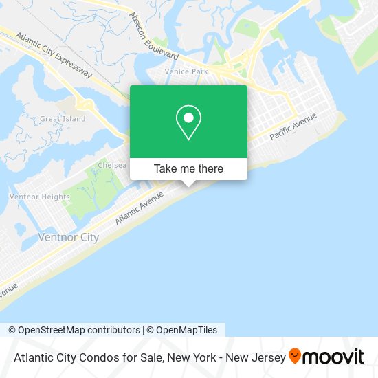 Mapa de Atlantic City Condos for Sale