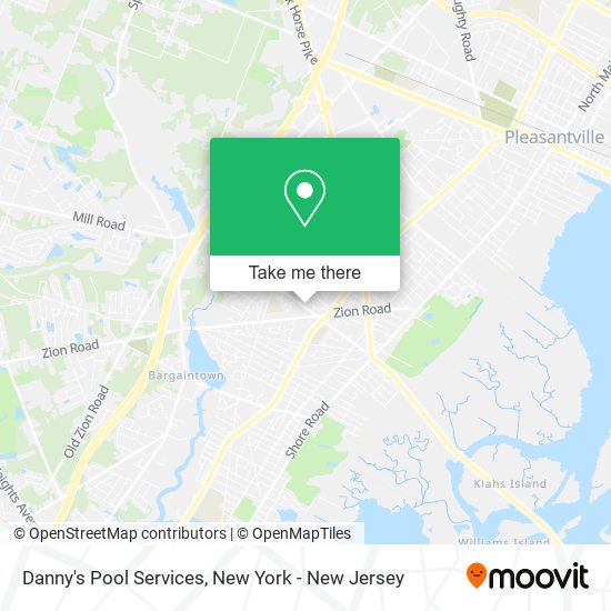 Danny's Pool Services map