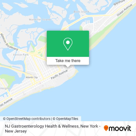 Mapa de NJ Gastroenterology Health & Wellness