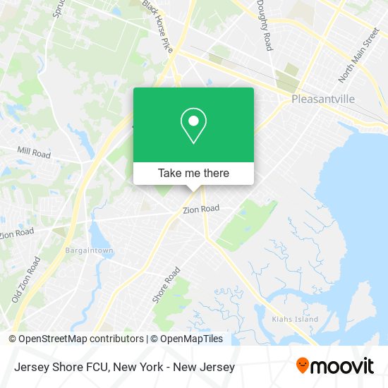 Mapa de Jersey Shore FCU