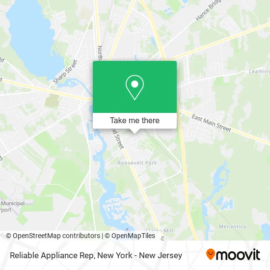 Reliable Appliance Rep map