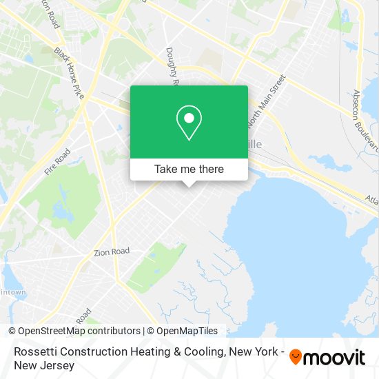 Rossetti Construction Heating & Cooling map