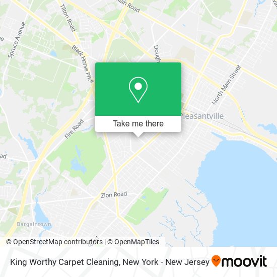 King Worthy Carpet Cleaning map