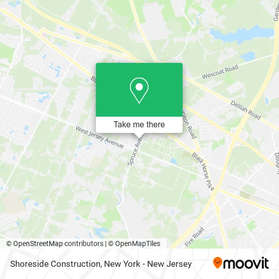 Shoreside Construction map