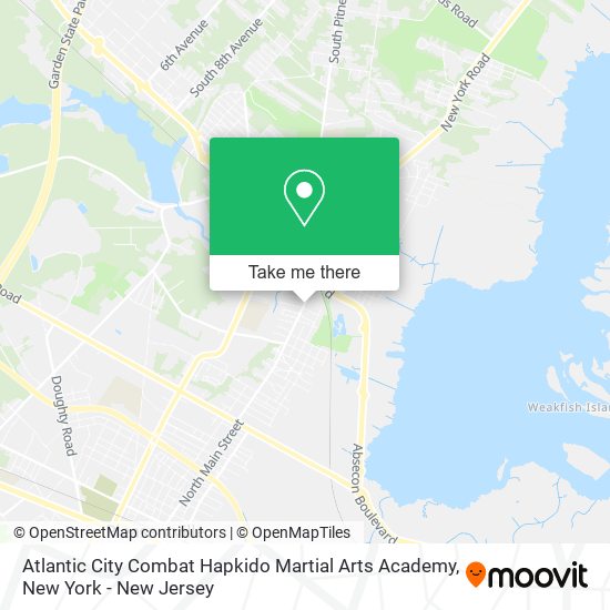 Atlantic City Combat Hapkido Martial Arts Academy map