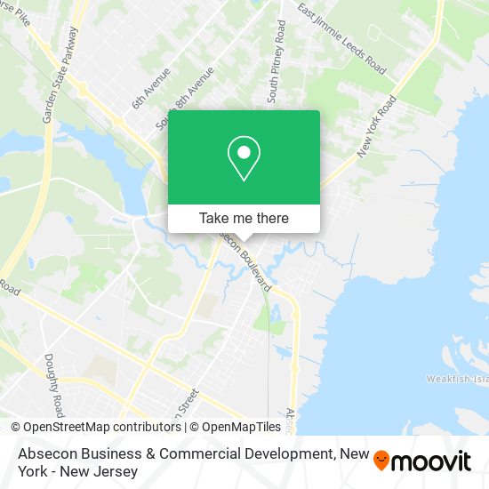 Absecon Business & Commercial Development map