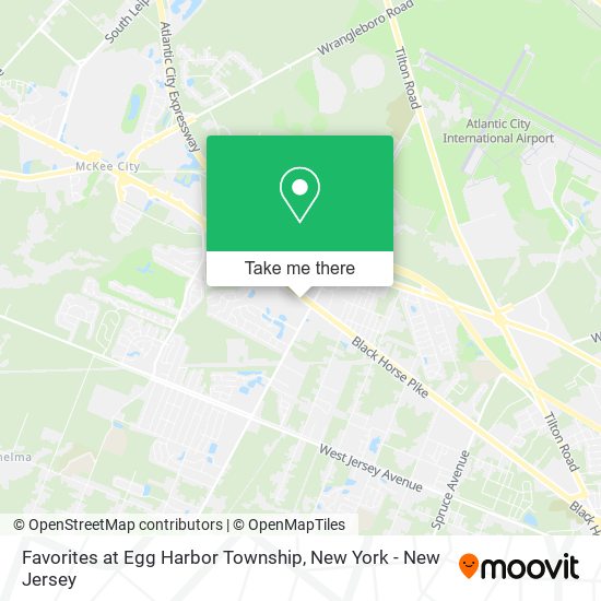 Favorites at Egg Harbor Township map