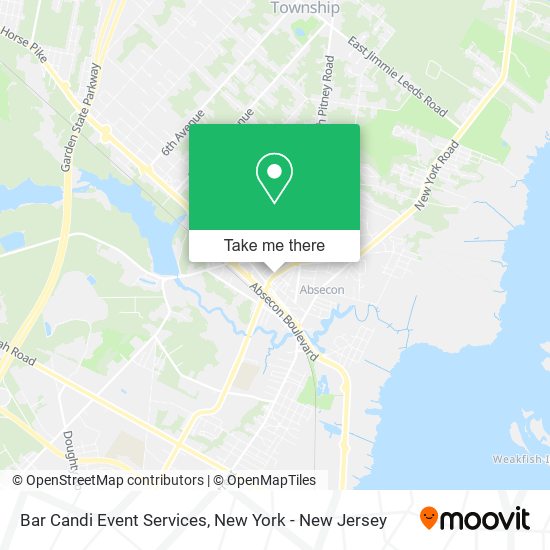 Bar Candi Event Services map