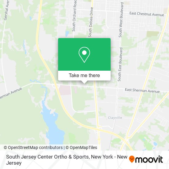 South Jersey Center Ortho & Sports map