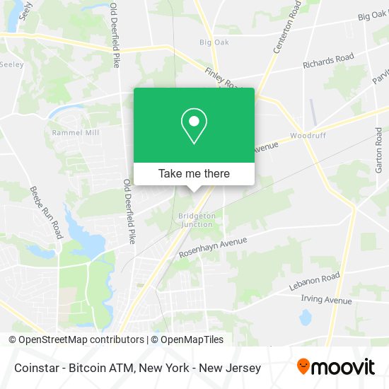 Mapa de Coinstar - Bitcoin ATM