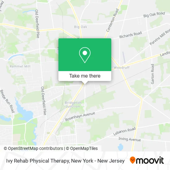 Ivy Rehab Physical Therapy map