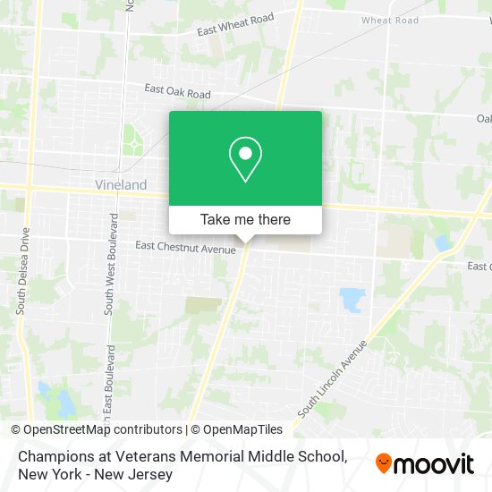 Mapa de Champions at Veterans Memorial Middle School