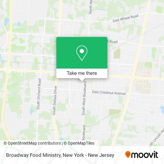 Mapa de Broadway Food Ministry
