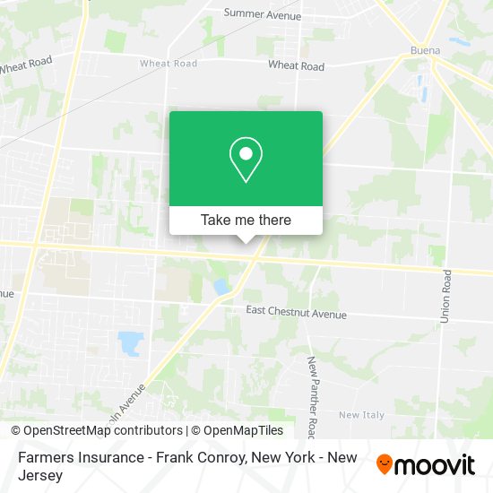 Mapa de Farmers Insurance - Frank Conroy