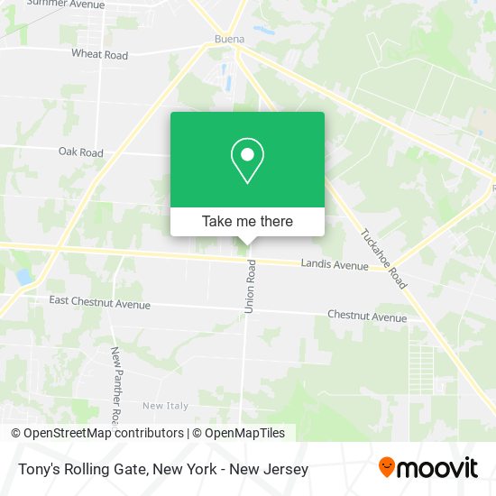 Tony's Rolling Gate map