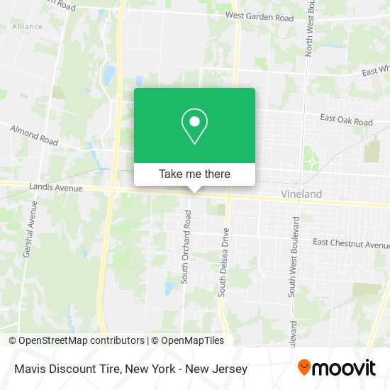 Mavis Discount Tire map