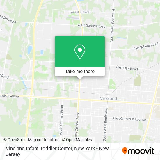 Mapa de Vineland Infant Toddler Center