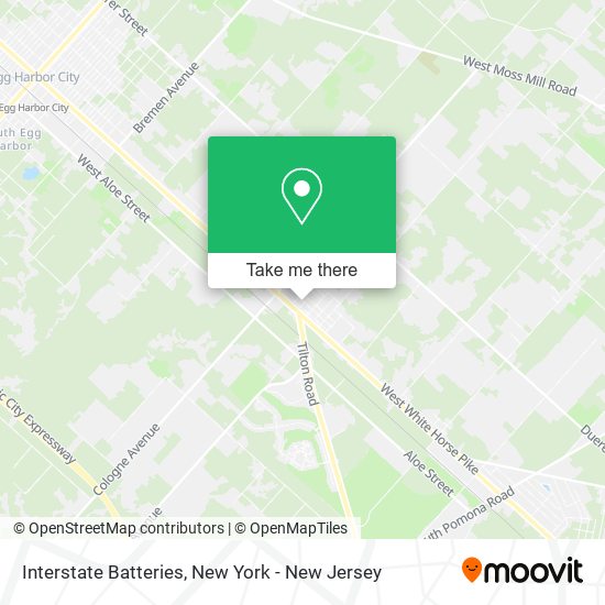 Interstate Batteries map