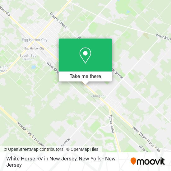 White Horse RV in New Jersey map