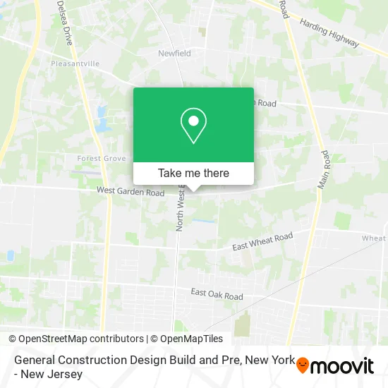 General Construction Design Build and Pre map