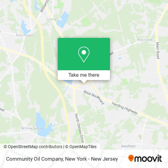 Community Oil Company map