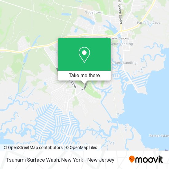 Tsunami Surface Wash map