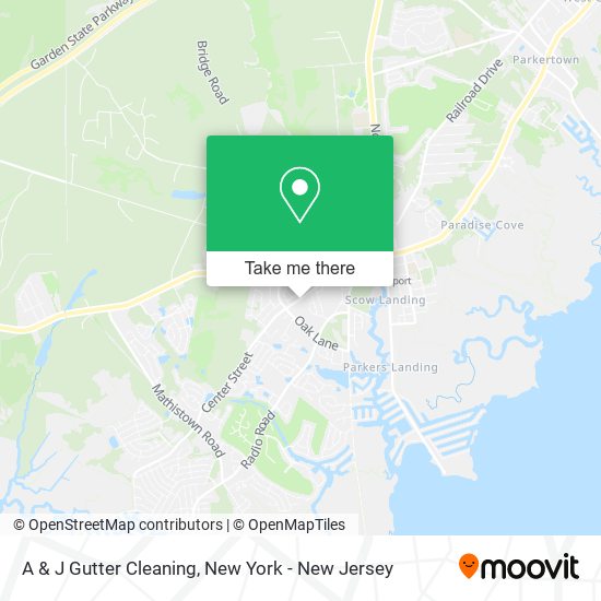 A & J Gutter Cleaning map