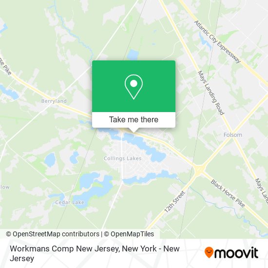 Workmans Comp New Jersey map