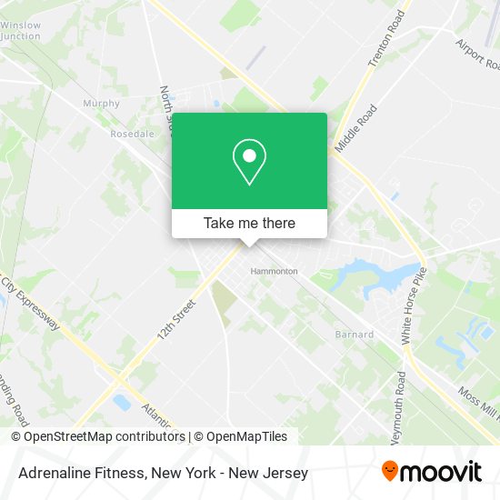 Adrenaline Fitness map