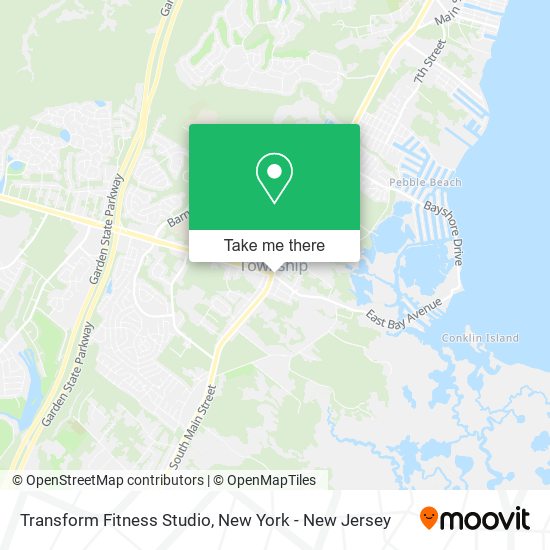 Transform Fitness Studio map