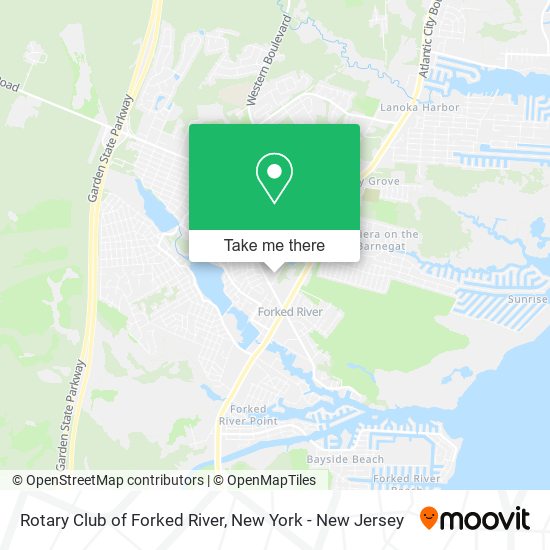 Mapa de Rotary Club of Forked River