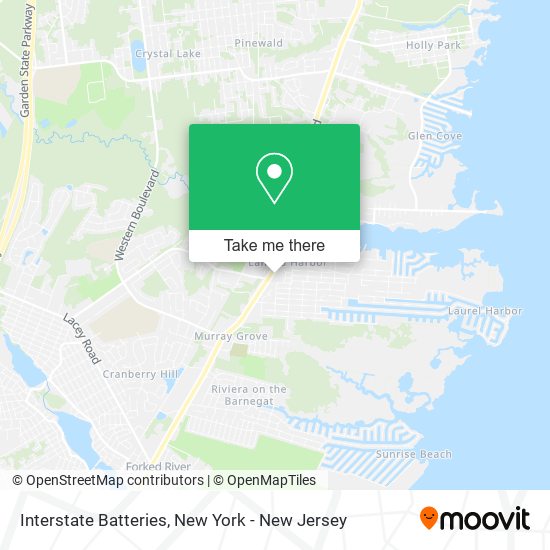 Mapa de Interstate Batteries