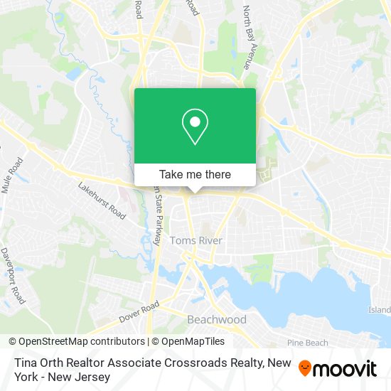 Mapa de Tina Orth Realtor Associate Crossroads Realty