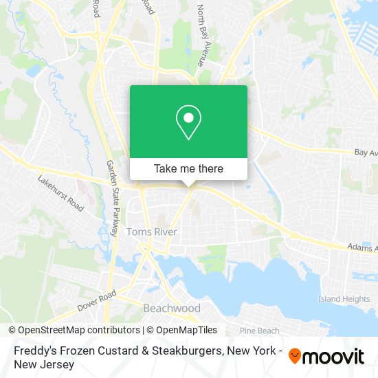 Mapa de Freddy's Frozen Custard & Steakburgers