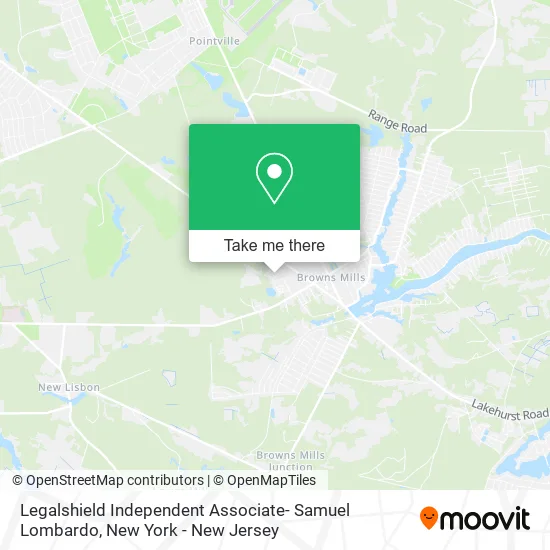 Legalshield Independent Associate- Samuel Lombardo map
