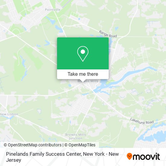 Mapa de Pinelands Family Success Center