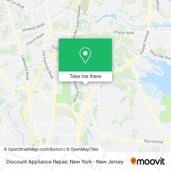 Discount Appliance Repair map