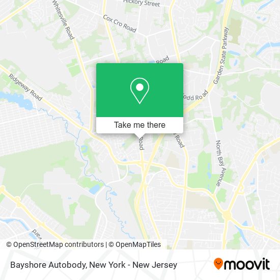 Bayshore Autobody map